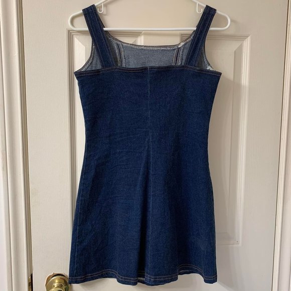 🌷3 for$20🌷H&G Hip & Gorgeous, US 14-16 (Girl) Dark Blue Denim Tank Dress - Picture 4 of 6